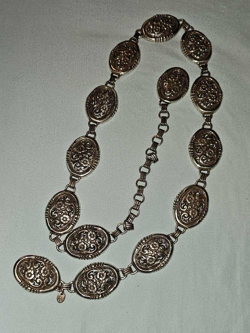 Sears Silver Toned Concho Style Belt